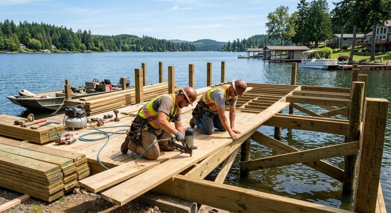 Pond Dock Installation in Olathe, KS